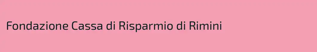 Fondazione Cassa di Risparmio di Rimini